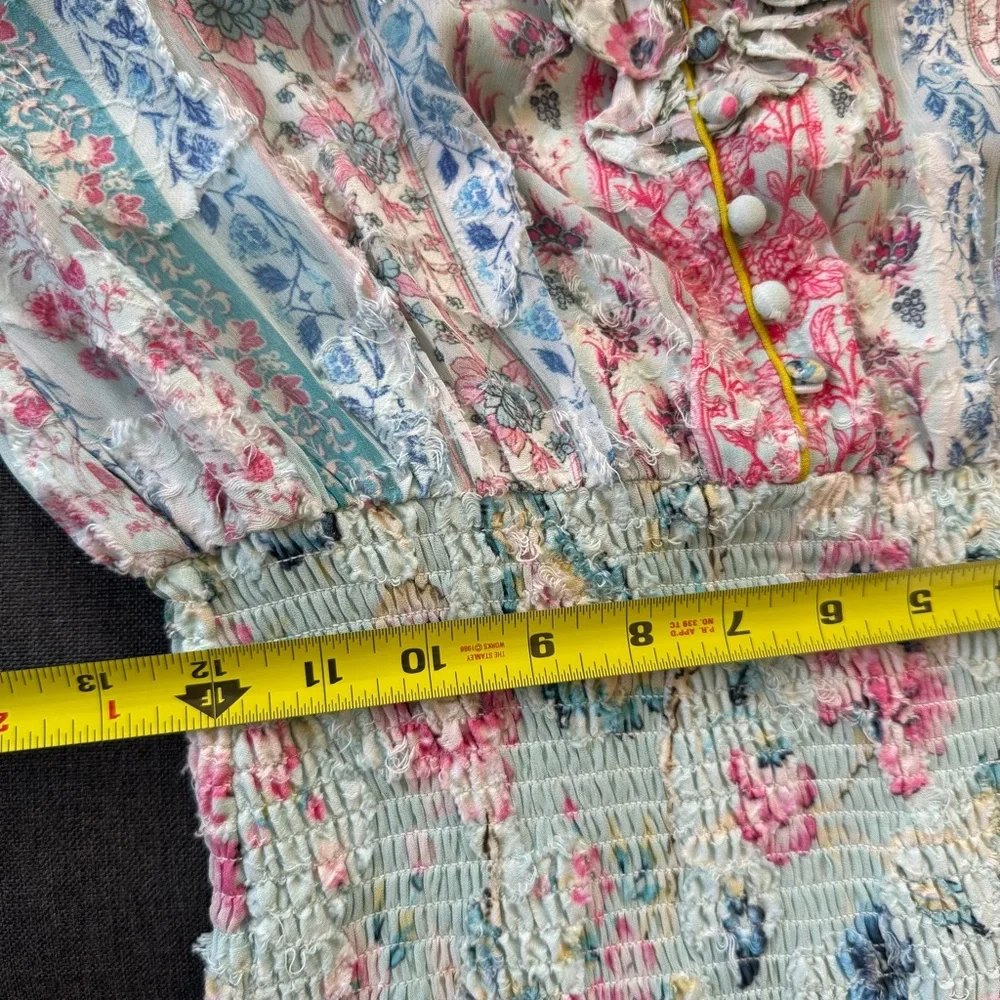 Hana Ruffled Floral Burnout Dress Size S - Picture 13 of 13